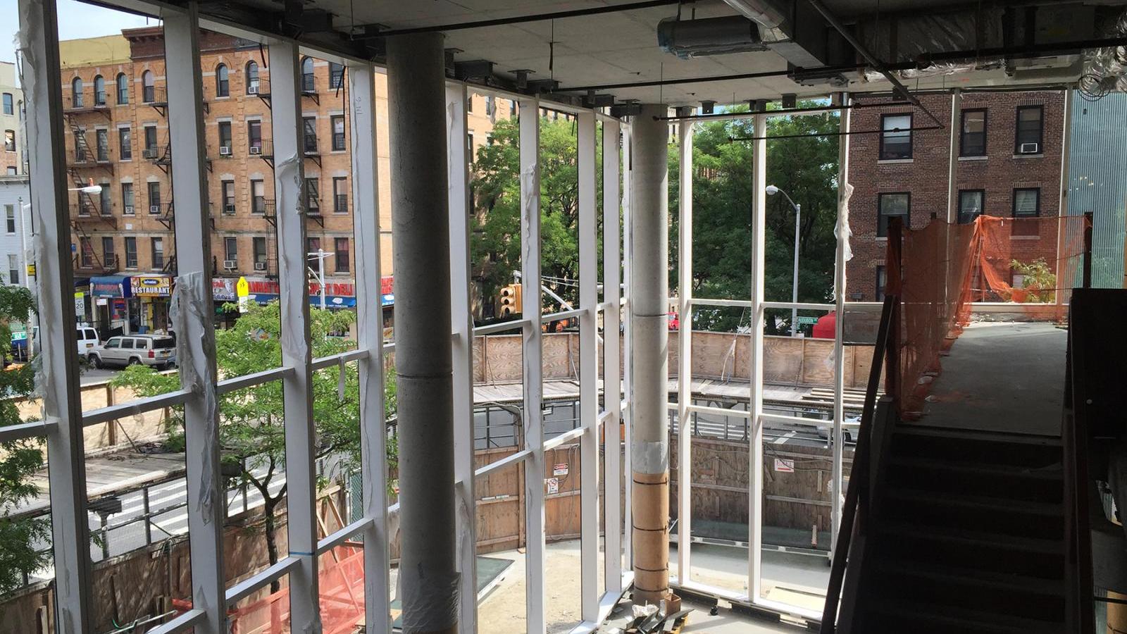 Construction on the new School of Nursing building, September 2016