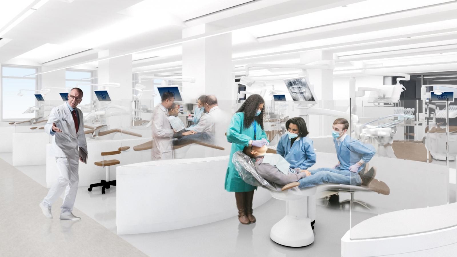 Rendering of the fifth floor space for Vanderbilt Clinic