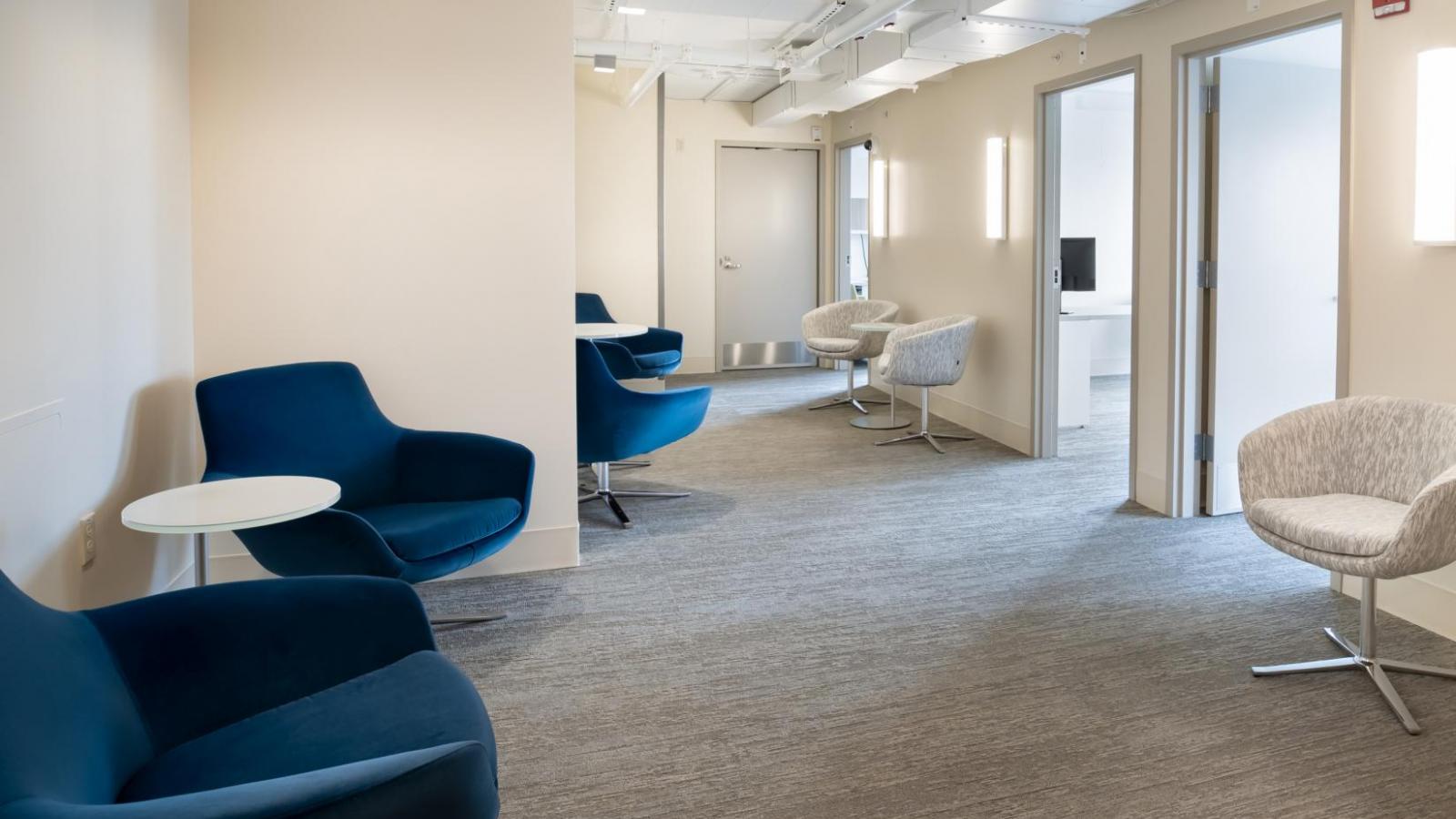 A view of the new SHS Center for Student Wellness waiting area