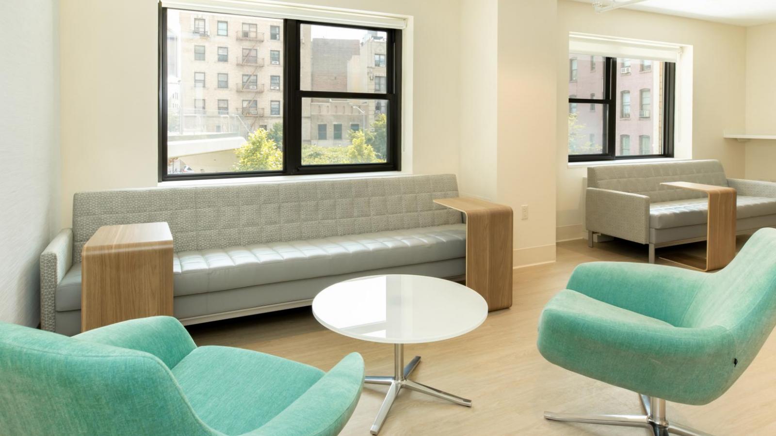 An alternate view of the new Medical Services waiting room