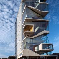 Exterior view of the Vagelos building